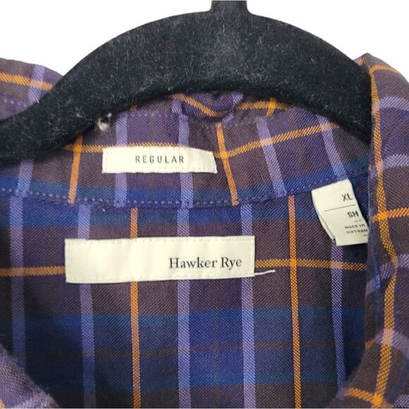 Hawker Rye Purple Plaid Button Down Shirt - Picture 3 of 4
